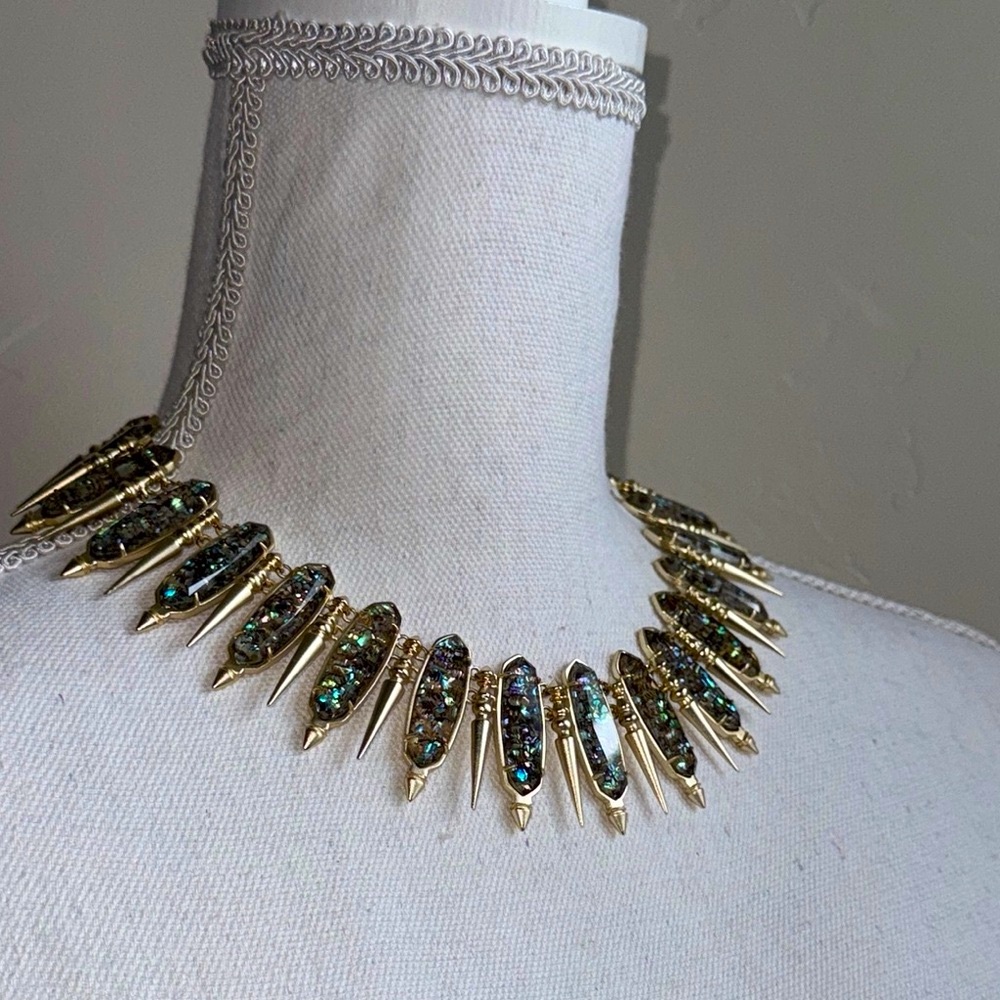 Kendra Scott Gwendolyn Spike Collar Statement Necklace